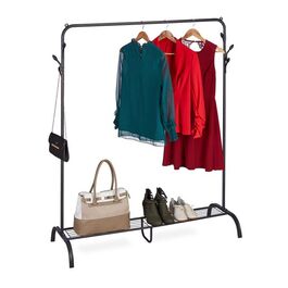 Relaxdays Kleiderständer mit Ablage & Haken