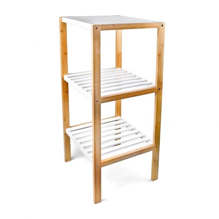 Relaxdays Regal Bambus mit 3 Ablagen