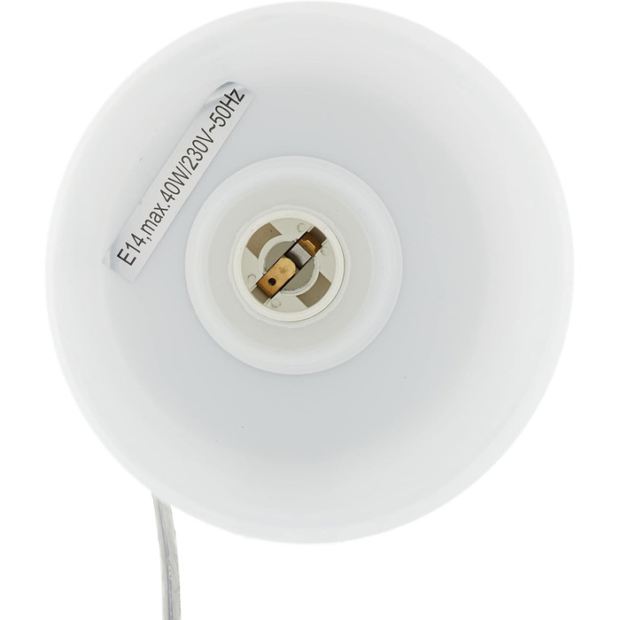Relaxdays Dimmbare Nachttischlampe, Runde Tischlampe mit Ladefunktion, USB, Touchfunktion, Nachtlicht HxD 29x11 cm, weiß, 10029507
