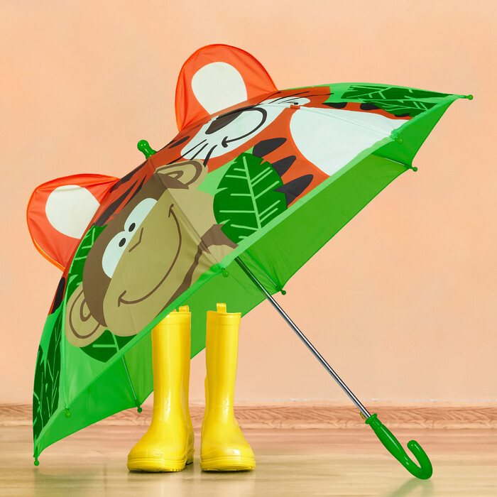 Relaxdays Kinder Regenschirm 'Dschungel'