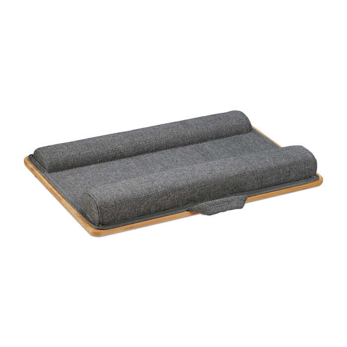 Relaxdays Laptopkissen mit 2 Halterungen