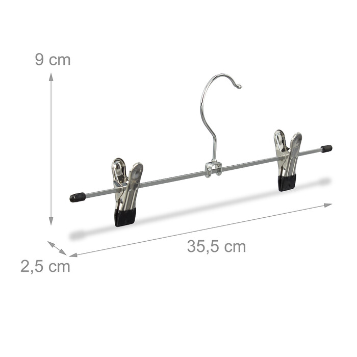 Relaxdays Hosenbügel Metall 10er und 20er Pack