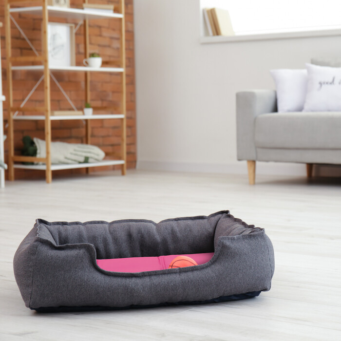 Relaxdays Pinke Kühlmatte für Hunde