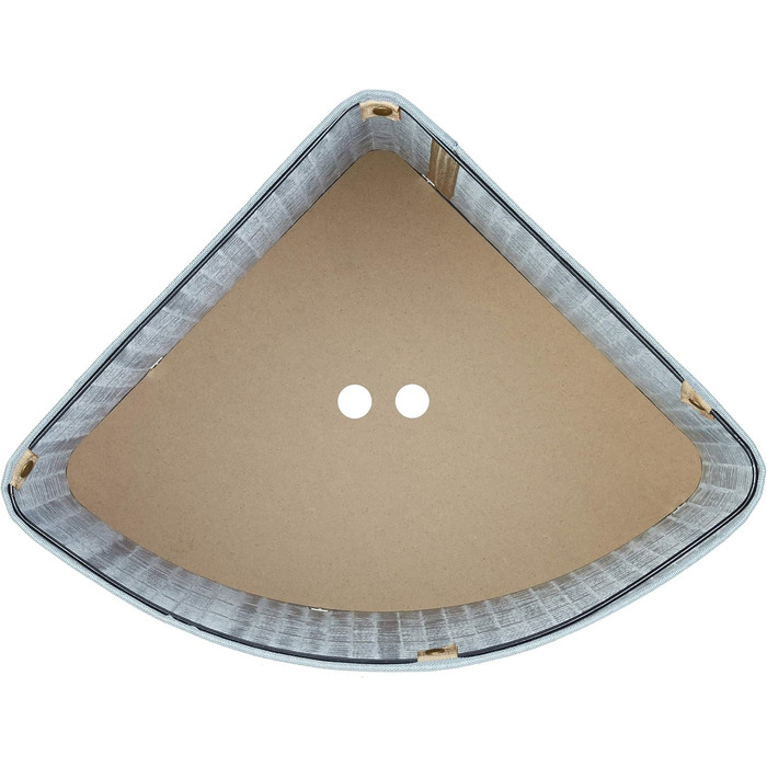 Relaxdays Eckwäschekorb, faltbar, 60 l, Baumwolle, HBT 65x49,5x37 cm, Grau, Bambusdeckel abnehmbar