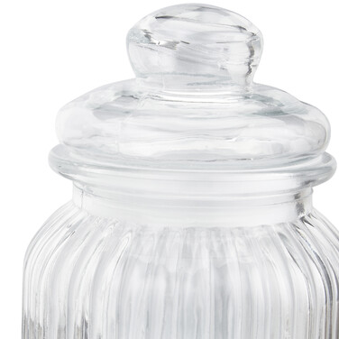 Relaxdays Vorratsgläser 6er Set 1000 ml