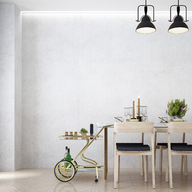 Relaxdays Servierwagen aus Messing & Glas