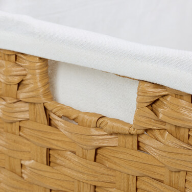 Relaxdays Wäschekorb Rattan-Optik 110 L