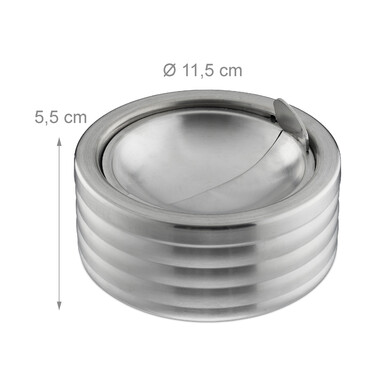 Relaxdays Windaschenbecher mit Deckel