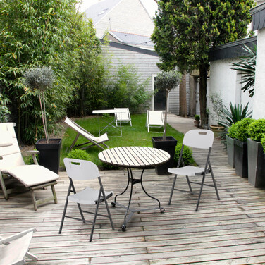 Relaxdays Klappstuhl für Garten im 2er Set