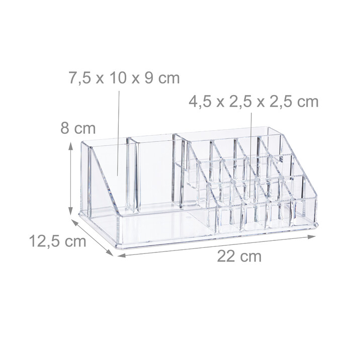 Relaxdays Kosmetikorganizer Acryl