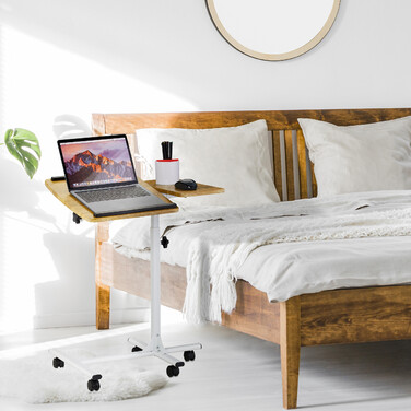 Relaxdays Laptoptisch höhenverstellbar mit Rollen