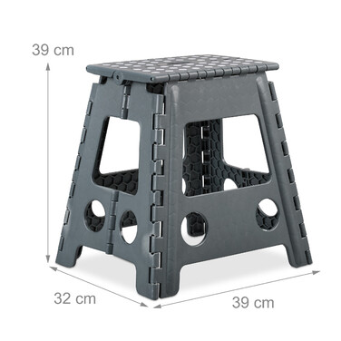 Relaxdays Klapphocker faltbar XL