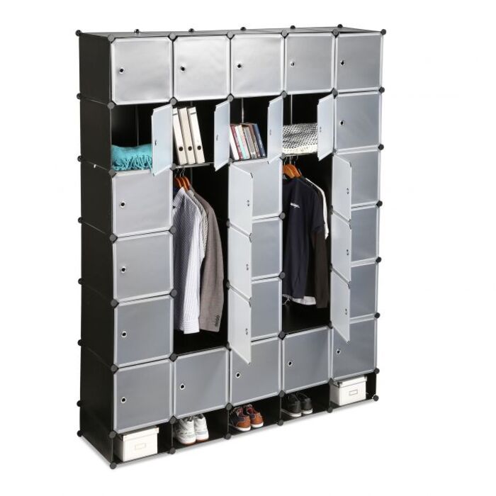 Relaxdays XXL Kleiderschrank Stecksystem