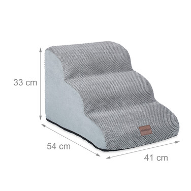 Relaxdays Hundetreppe mit 3 Stufen