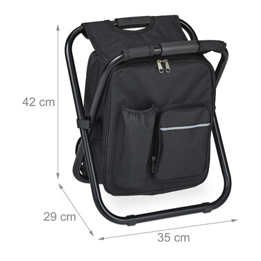 Relaxdays Klappbarer Campinghocker mit Tasche