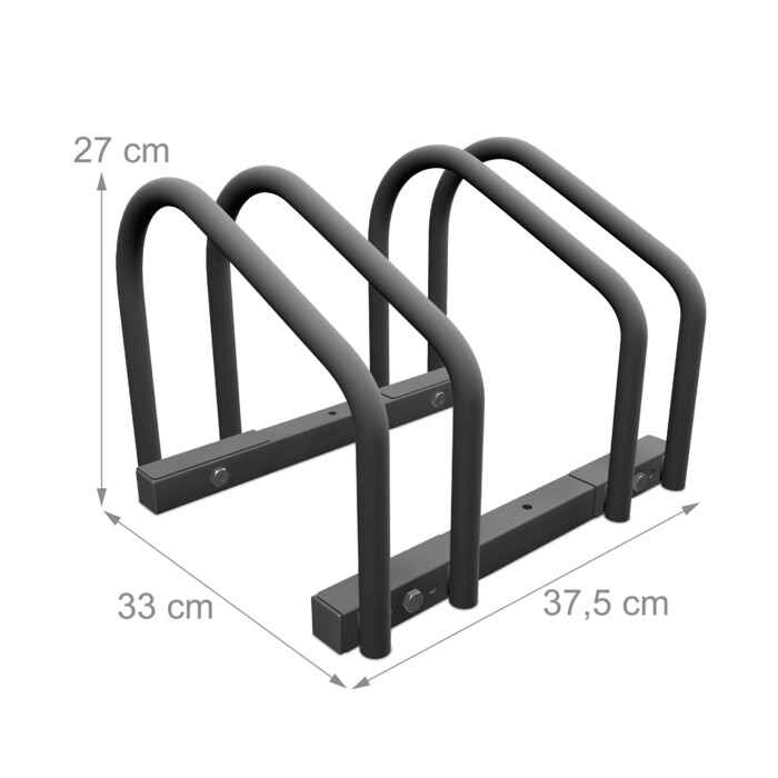 Relaxdays Fahrradständer für 2 Fahrräder