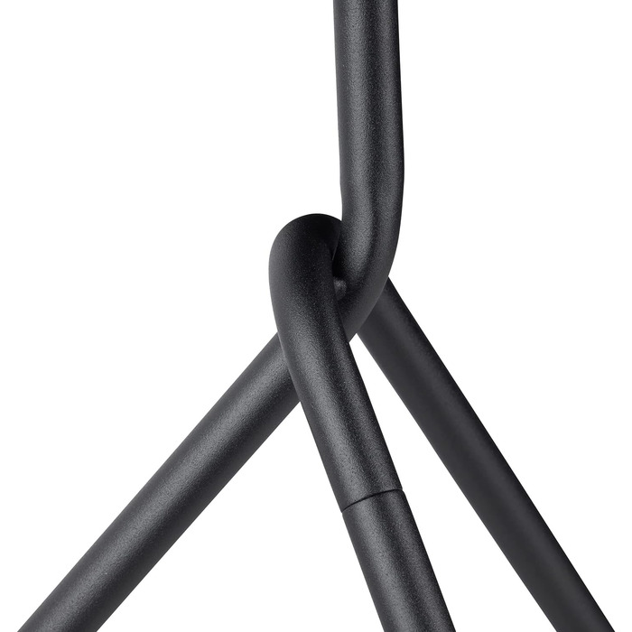 Relaxdays, schwarz Beistelltisch aus Metall, Runder Ablagetisch mit Tragegriff, Moderner Couchtisch, HxD ca. 59 x 40cm, Standard
