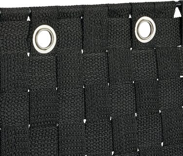 Relaxdays Hängeorganizer Stoff, Türorganizer mit 3 Aufbewahrungskörben, Wandorganizer Bad, PP, HBT: 75x25x15cm, (15 x 25 x 75 cm, Schwarz)
