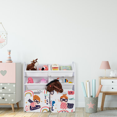 Relaxdays Kinderregal 'Kleine Heldin'