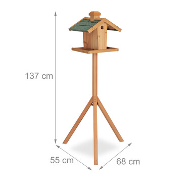 Relaxdays Vogelfutterhaus mit Ständer