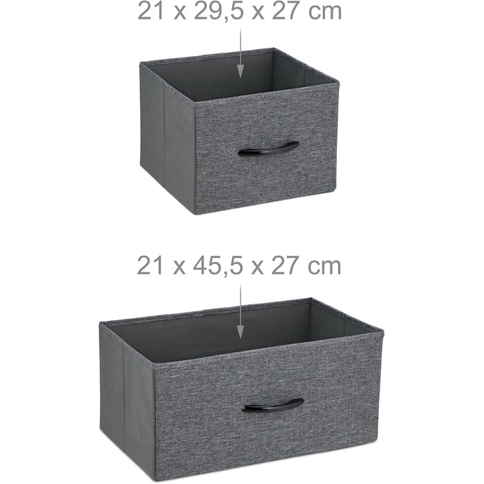 Relaxdays Kommode, 100x100x30 cm, Metall & Holzoptik, 9 Stoff-Schubladen, Moderne Beistellkommode