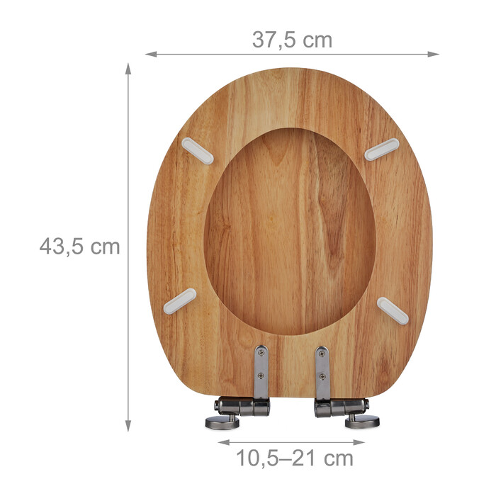 Relaxdays Toilettendeckel mit Absenkautomatik