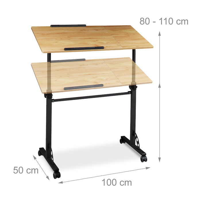 Relaxdays Laptoptisch groß Premium XXL