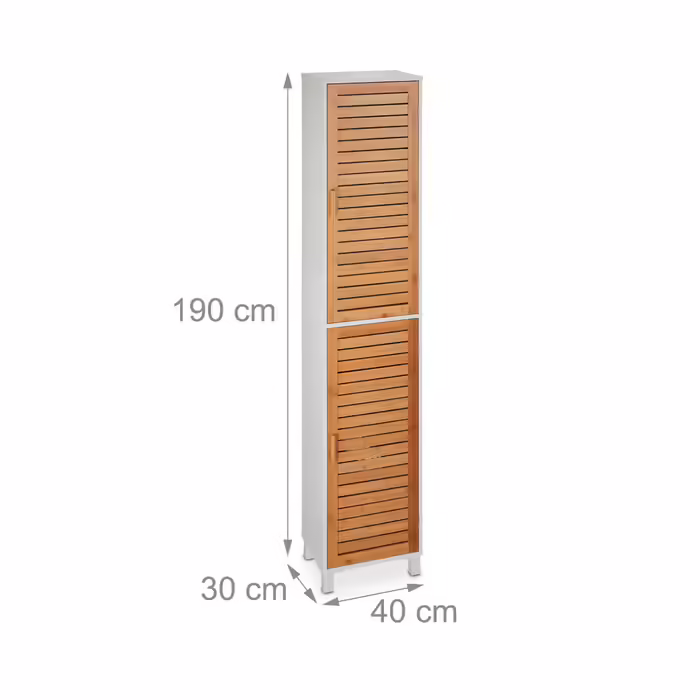 Relaxdays Hoher Badezimmerschrank
