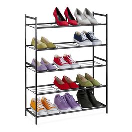 Relaxdays Metall Schuhregal 5 Ablagen