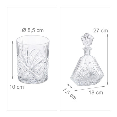 Relaxdays Whisky Set 5-teilig