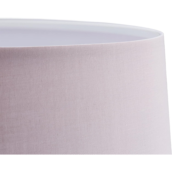Relaxdays Stehlampe, Stoffschirm, chrom Fuß, E27, Ø 40 cm, 148,5 cm hoch, Altrosa