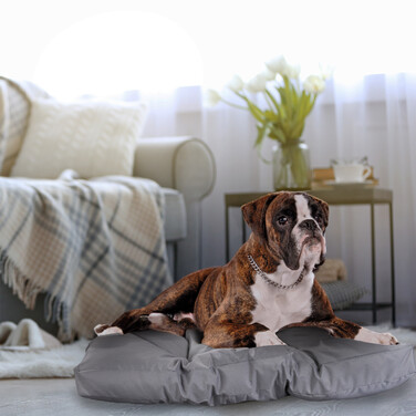 Relaxdays Hundebett grau