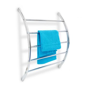 Relaxdays Wand-Handtuchhalter Stahl 5 Stangen