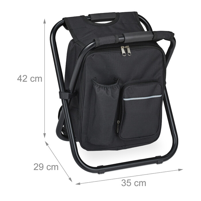 Relaxdays Klappbarer Campinghocker mit Tasche
