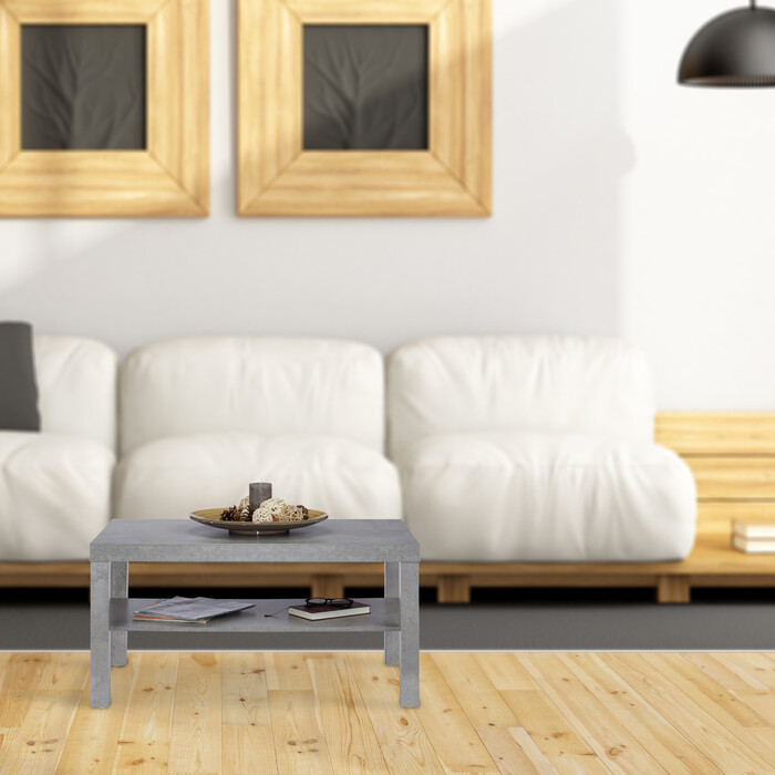 Relaxdays Couchtisch in Betonoptik