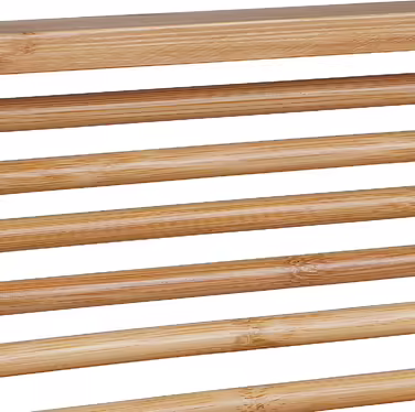 Relaxdays Badewannenablage Bambus, 69 cm breit, ausklappbare Füße, Badewannenbrett mit Seifenablage, Wannenablage, Natur