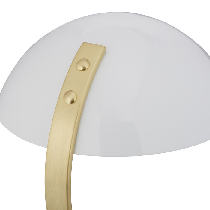 Relaxdays Weiße Tischlampe aus Metall