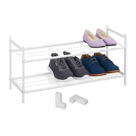 Relaxdays Metall Schuhregal stapelbar