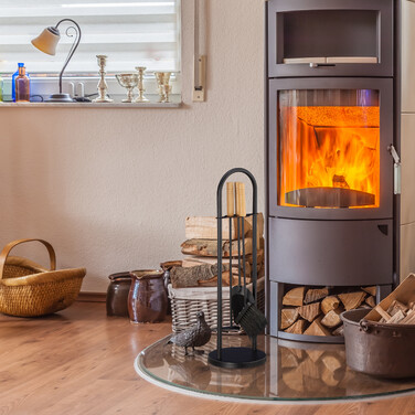 Relaxdays Kaminbesteck modern 4-teilig