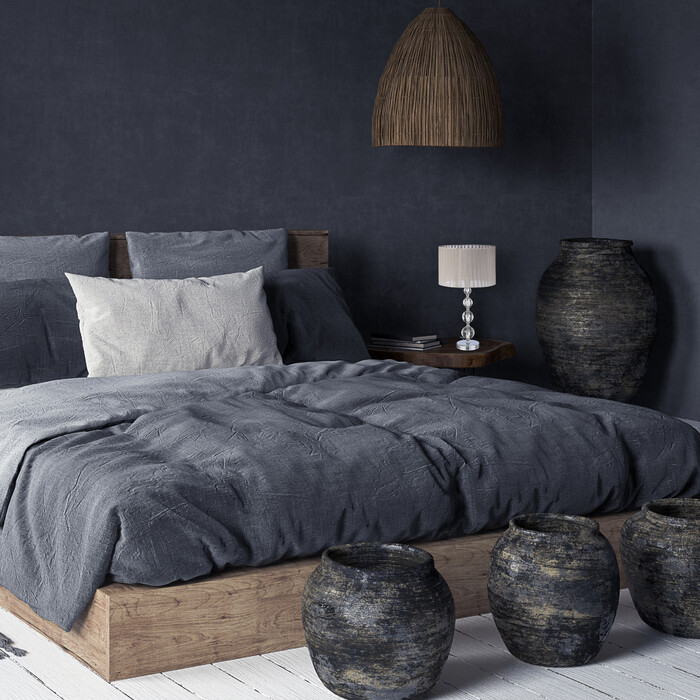 Relaxdays Nachttischlampe Kristall