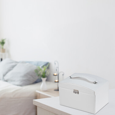 Relaxdays Schmuckkasten mit Spiegel