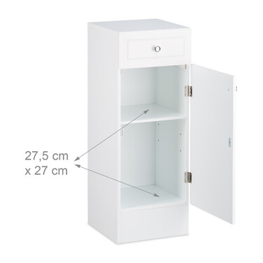 Relaxdays Weißer Badschrank