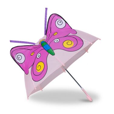Relaxdays Kinderregenschirm mit 3D Motiv