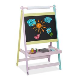 Relaxdays Kindertafel mit Papierrolle