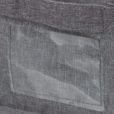 Relaxdays Aufbewahrungstasche, 3er Set, faltbar, mit Reißverschluss, Kleidung, Unterbett, Stoff, HBT: 20x45x30 cm, grau