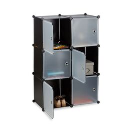 Relaxdays Regalsystem mit 6 Türen