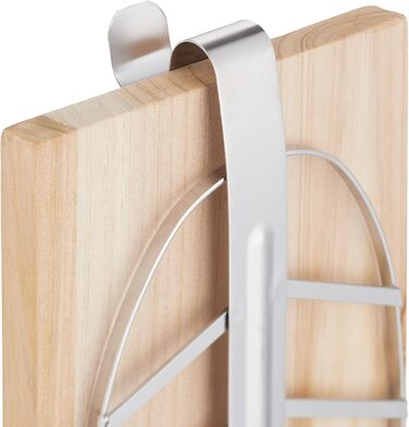 Relaxdays Flammlachsbretter, 2er Set, Zedernholz, neigbare Edelstahl Halterung, Räucherbrett HBT 57 x 20 x 5,5 cm, Natur