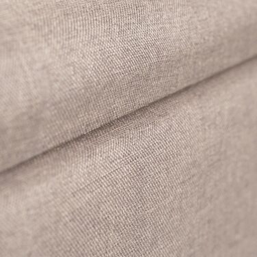 Relaxdays Sitzbank mit Stauraum, gepolstert, Holzbeine, Stoffbezug, 39,5x79,5x39,5 cm, Polyester, Beige