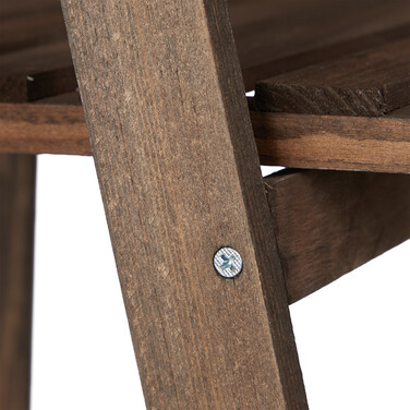 Relaxdays Blumentreppe Holz dunkelbraun