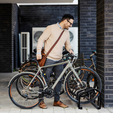 Relaxdays Fahrradständer für 4 Fahrräder